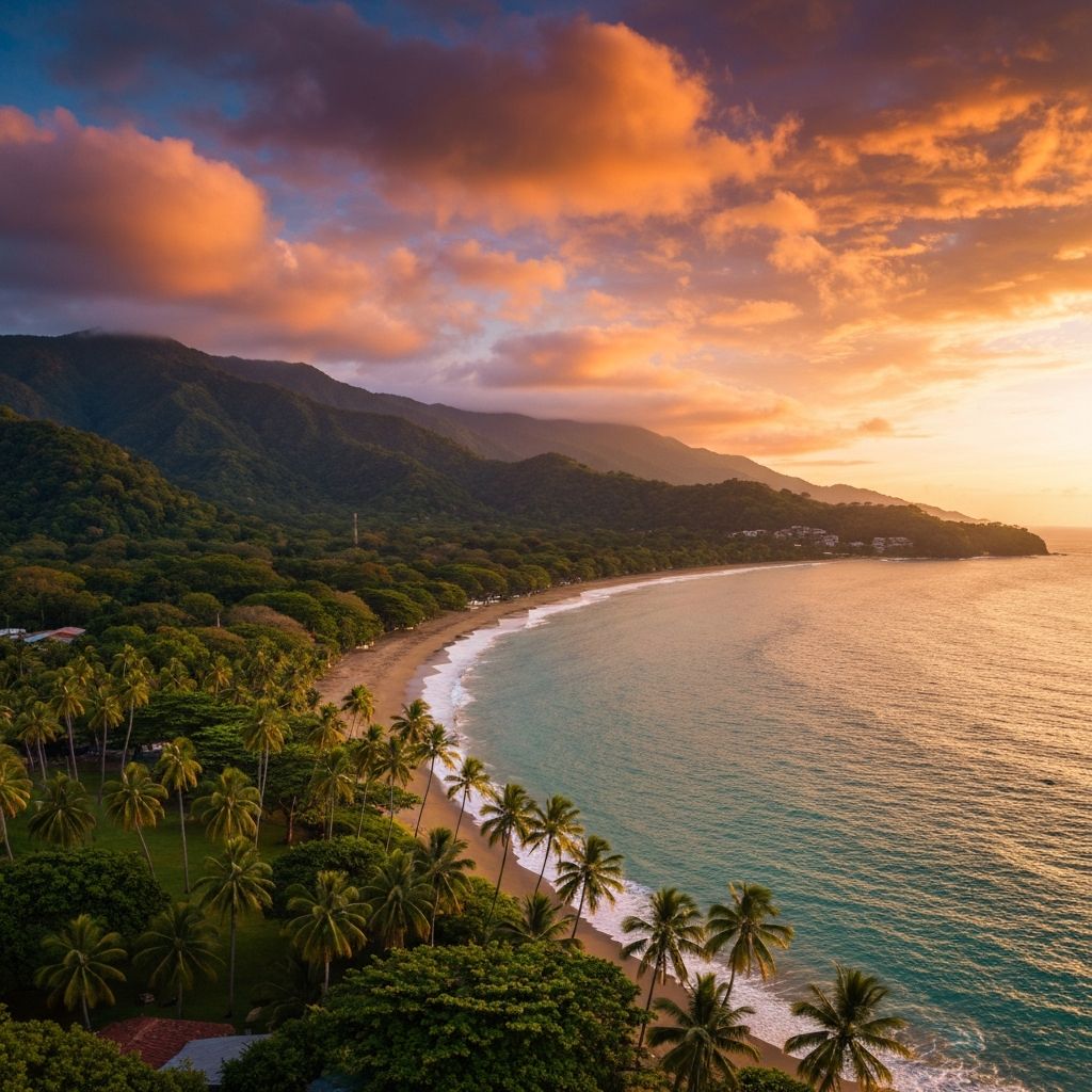 Vista costera del Cantón de Garabito, Costa Rica